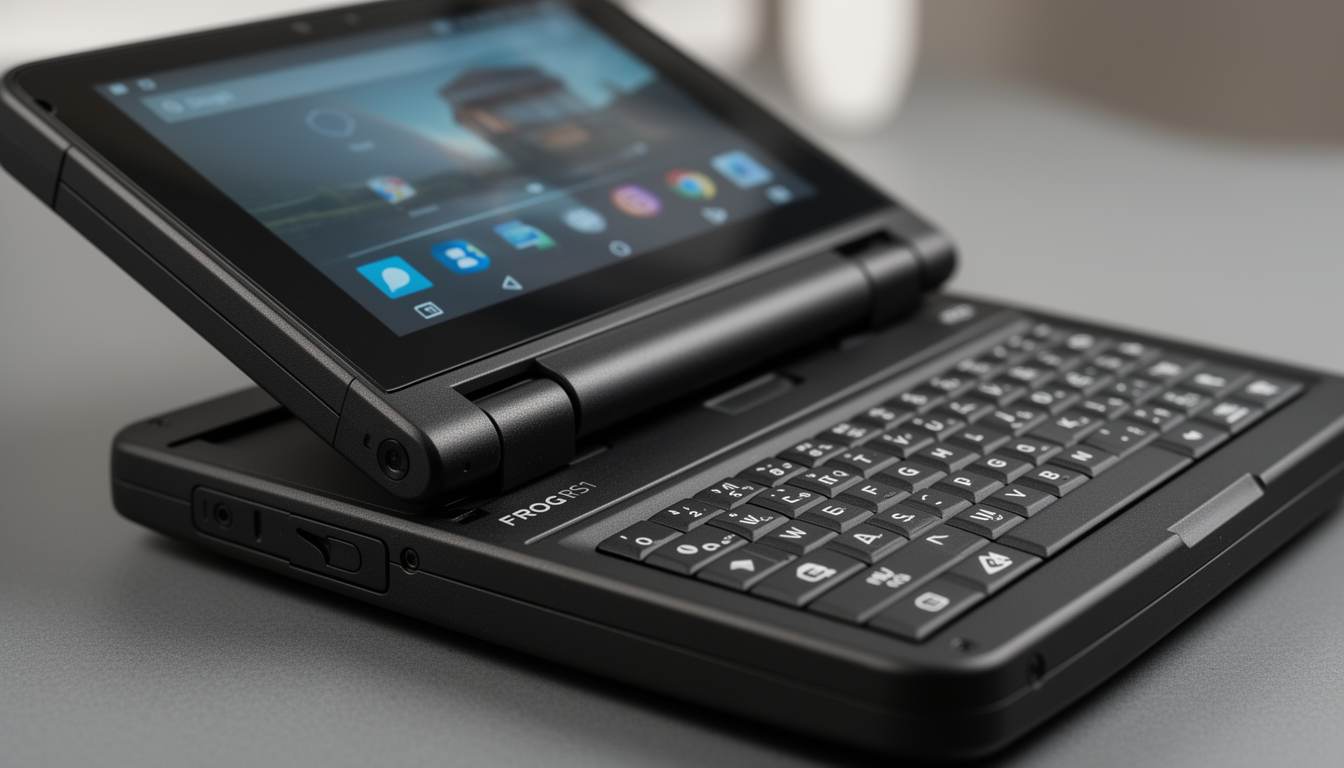 FROG RS1: квадратный смартфон с откидным экраном и клавиатурой в духе Motorola Flipout